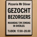 Gezocht bezorgers pizzeria, Overige niveaus, Starter