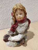 Kerst / winterbeeldje meisje, Diversen, Kerst, Ophalen of Verzenden, Zo goed als nieuw