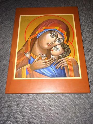 Handgeschilderd Russisch Byzantijns Korsunskaya icoon 22x30