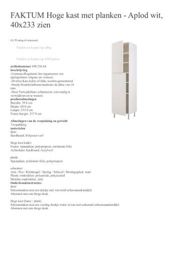 Ikea Faktum keukenelementen - afbeelding 6