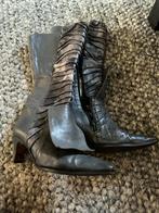 Elegante grijze dameslaarzen maat 37 1/2 Jan Jansen, Ophalen of Verzenden, Zo goed als nieuw