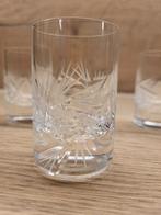 Kristallen borrelglaasjes met ster - 3 stuks, Antiek en Kunst, Antiek | Glas en Kristal, Ophalen of Verzenden