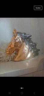 Vintage Oro Zecchino Paardenhoofd 24k Goud, Tuin en Terras, Ophalen of Verzenden, Gebruikt, Overige materialen, Dierenbeeld