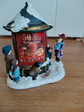 Typisch Holland Blokker Reclamezuil collectorsitem kerstdorp beschikbaar voor biedingen