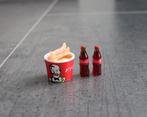 Emmer kip patat mais 2x cola miniatuur barbie blythe 1:6 -M2, Ophalen of Verzenden, Nieuw, Poppenhuis