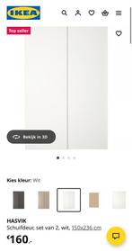 Ikea PAX Hasvik Deuren - Wit - 150x236cm, Huis en Inrichting, Kasten | Kledingkasten, Ophalen, Zo goed als nieuw, 150 tot 200 cm