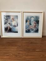 2 leuke schilderijen, Huis en Inrichting, Woonaccessoires | Schilderijen, Tekeningen en Foto's, Minder dan 50 cm, Ophalen of Verzenden