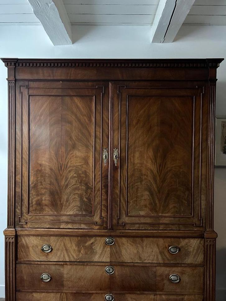 Mahonie kabinet, Antiek en Kunst, Antiek | Meubels | Kasten, Ophalen
