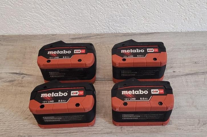 Metabo Basis set 4x LiHD 8,0 Ah + 2x ASC Ultra laders, Doe-het-zelf en Verbouw, Gereedschap | Machine-onderdelen en Toebehoren