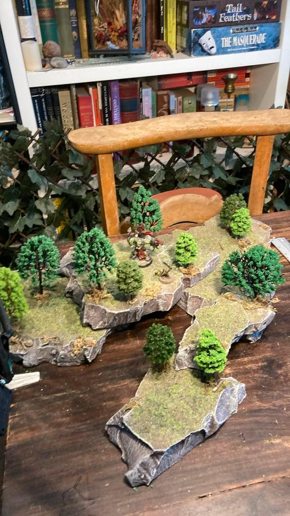 Dnd wargaming terrein set scenery hills en bomen, Hobby en Vrije tijd, Modelbouw | Figuren en Diorama's, Ophalen of Verzenden