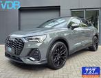 Audi Q3 Sportback 35 TFSI S-LINE NANO GRAU PANO BLACKEDITION, Auto's, 1498 cc, Zwart, 4 cilinders, 150 pk