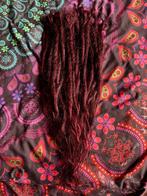 30 donkerrode human hair dread extensions nu 280€, Ophalen of Verzenden, Nieuw, Pruik of Haarverlenging