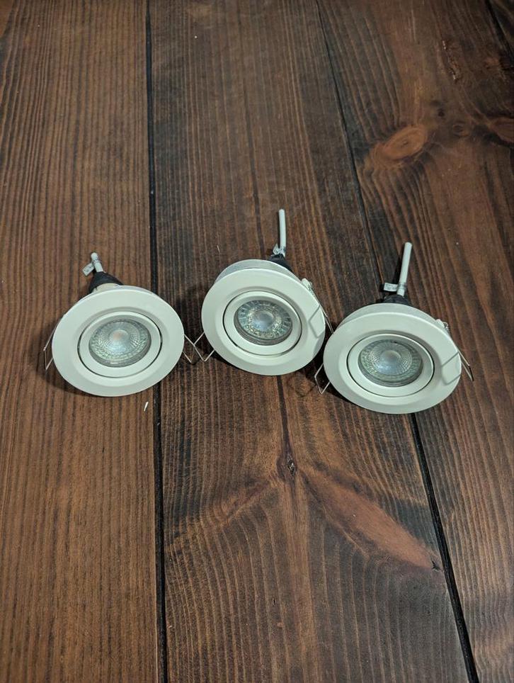 Paulmann Inbouwspots kantelbaar - Set van 3, Huis en Inrichting, Lampen | Spots, Gebruikt, Plafondspot of Wandspot, Metaal of Aluminium