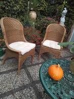 Schitterende oude rotanstoelen.., Ophalen of Verzenden, Twee
