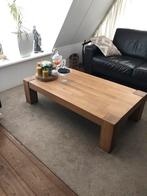 Licht eiken salontafel, 100 tot 150 cm, Zo goed als nieuw, Minder dan 50 cm, Rechthoekig