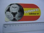 sticker oud Adidas voetbal Worldcup 1982 Spanje FIFA WK, Verzenden, Zo goed als nieuw