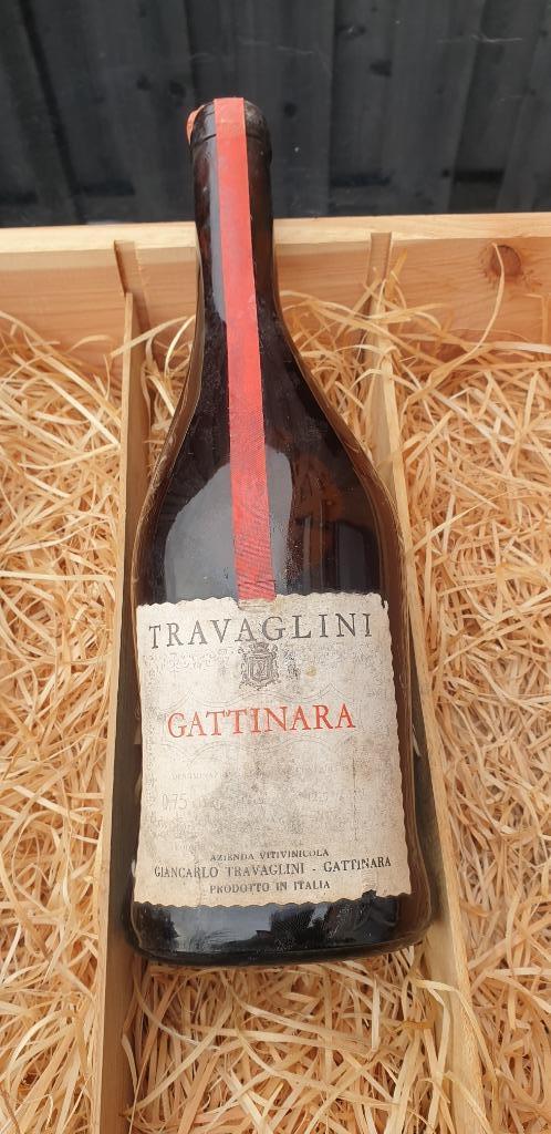 Travaglini Gattinara -1962-1968 12,5- 14% vol - 0,75 L, Verzamelen, Wijnen, Nieuw, Rode wijn, Italië, Vol, Ophalen of Verzenden