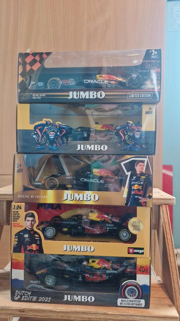 Max Verstappen Auto's Jumbo - Collectie, Hobby en Vrije tijd, Modelauto's | 1:18, Ophalen of Verzenden