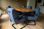 eetkamer stoelen, Ophalen, Blauw, Metaal, Vijf, Zes of meer stoelen