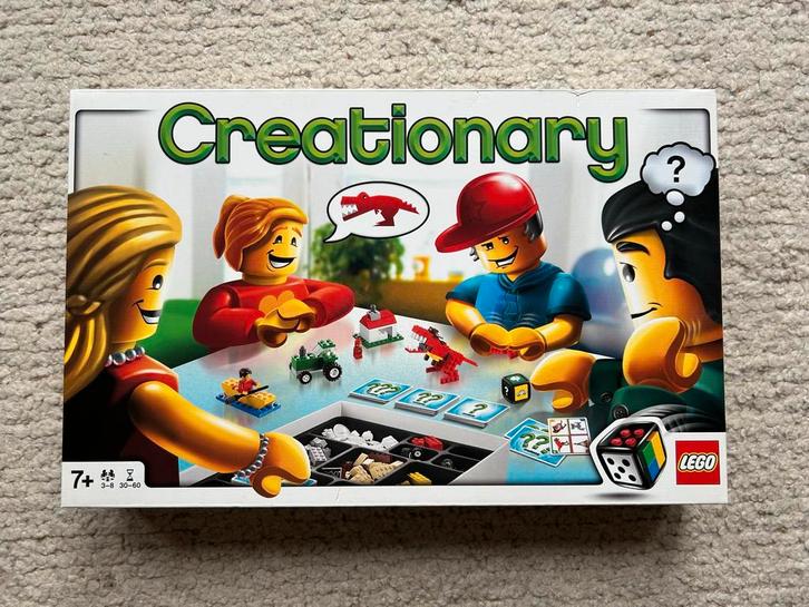 Lego Creationary - Compleet!, Hobby en Vrije tijd, Gezelschapsspellen | Bordspellen, Zo goed als nieuw, Een of twee spelers, Ophalen of Verzenden