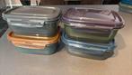 Magnetron bakjes 1,1L 4 stuks, Huis en Inrichting, Keuken | Keukenbenodigdheden, Ophalen of Verzenden, Gebruikt