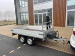 Anssems Plt plateauwagen 257x130cm 750kg met hijskraan (COC), Ophalen of Verzenden, Zo goed als nieuw