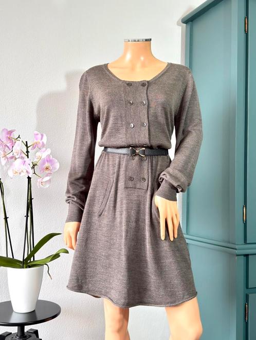 PART TWO jurk Ulfie maat XL - grijsbruin - zakken, Kleding | Dames, Jurken, Zo goed als nieuw, Maat 42/44 (L), Bruin, Boven de knie