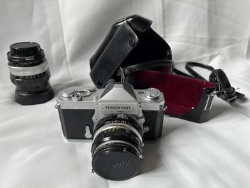 vintage Nikkormat FT + 2 extra lenzen beschikbaar voor biedingen