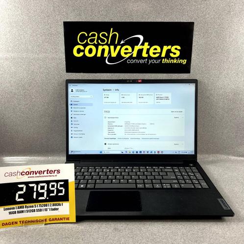 Lenovo | AMD Ryz 5 | 7520U | 16GB RAM | 512GB SSD | 385879, Computers en Software, Windows Laptops, Zo goed als nieuw, 15 inch