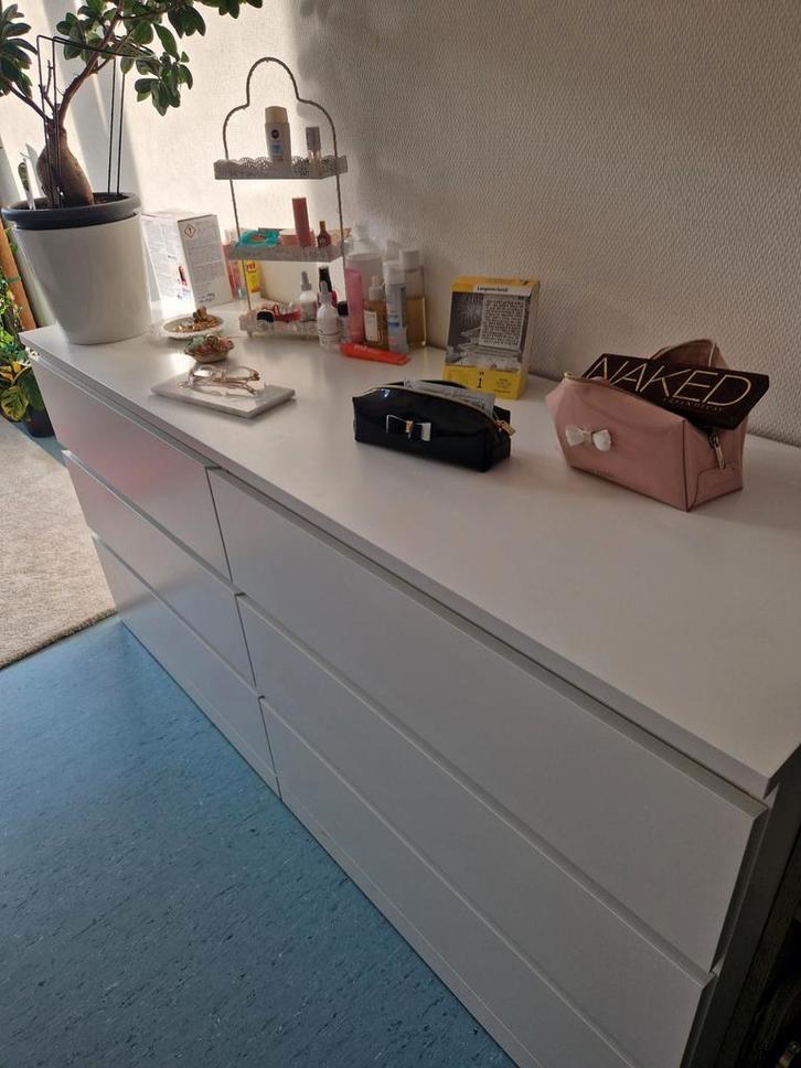 Malm ladekast met 6 lades - Zo goed als nieuw!, Huis en Inrichting, Stoffering | Vloerbedekking, Ophalen