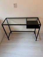 Bureau glas, Ophalen, 100 tot 150 cm, Glas, Zo goed als nieuw