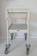 Vintage Ziekenhuis Trolley Tafeltje, (Formica), Ophalen, Metaal of Aluminium, Mid-Century, 75 cm of meer