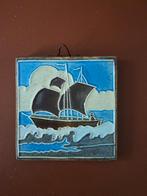 Westraven Cloisonné Tegel - Scheepsmotief, Antiek en Kunst, Ophalen of Verzenden