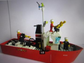 4020 Lego System, Vintage, Brandweerboot. Verzenden mogelijk beschikbaar voor biedingen