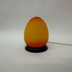 Vintage tafellamp oranje ei vorm, Huis en Inrichting, Ophalen of Verzenden