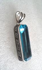 hanger Topaas,925 Zilver, Nieuw, Met edelsteen, Zilver, Verzenden