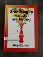 Bronis Verhage - Grondslagen van de marketing, Ophalen of Verzenden, Zo goed als nieuw, Economie en Marketing, Bronis Verhage; Marjolein Visser
