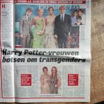 Harry Potter Vrouwen botsen Krantenartikel, Verzamelen, Tijdschriften, Kranten en Knipsels, Ophalen of Verzenden, 1980 tot heden