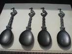 4 OUDE TINNEN LEPELS, Antiek en Kunst, Antiek | Tin, Ophalen of Verzenden