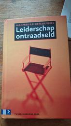 Leiderschap ontraadseld - Manfred F.R. Kets de Vries, Ophalen of Verzenden, Gelezen, Vakgebied of Industrie, Manfred F.R. Kets de Vries