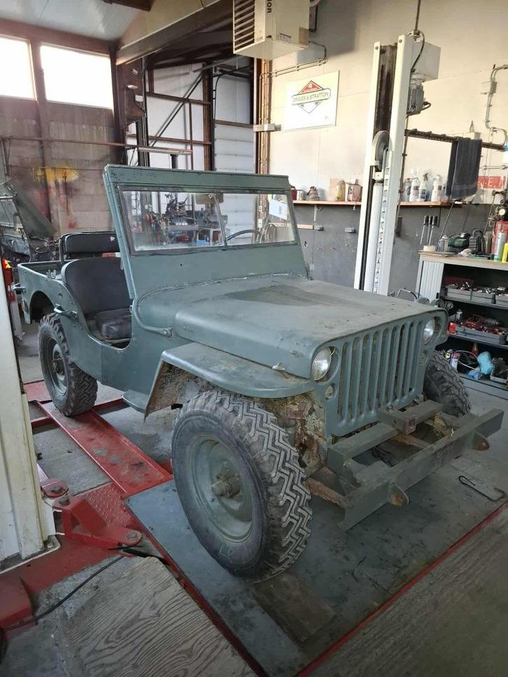 Willys MB Jeep origineel 1943 barnfind oorlogsjeep, Auto's, Oldtimers, Particulier, Ophalen