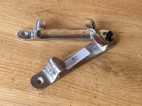 2 x rechte verhaalklamp / boegklamp 150 mm, Watersport en Boten, Accessoires en Onderhoud, Gebruikt, Overige typen, Ophalen of Verzenden