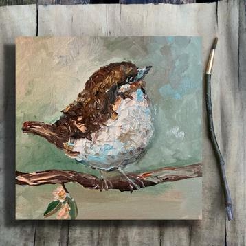 Musje ~ vogel ~ kleintje kunst ~ atelier beschikbaar voor biedingen