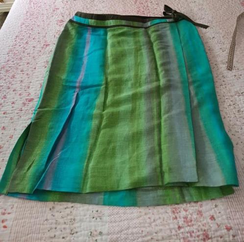 Linnen verticale strepen prachtige rok Pandora maat 50 52 54, Kleding | Dames, Grote Maten, Nieuw, Rok, Groen, Verzenden