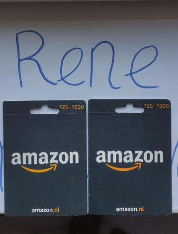 Gezocht Amazon Cadeaukaarten/giftcards directe betaling beschikbaar voor biedingen