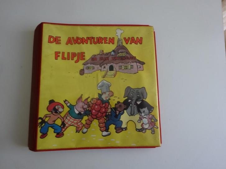 FLIPJE TIEL - 4 BOEKJES IN BIJBEHORENDE BAND, Verzamelen, Merken en Reclamevoorwerpen, Gebruikt, Overige typen, Ophalen of Verzenden