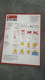 Safety Card Corendon B737-800, Verzamelen, Luchtvaart en Vliegtuigspotten, Ophalen of Verzenden, Zo goed als nieuw, Kaart, Foto of Prent