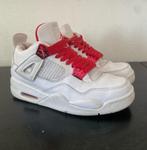 Jordan 4 metallic red, Kleding | Heren, Schoenen, Ophalen of Verzenden, Zo goed als nieuw, Wit
