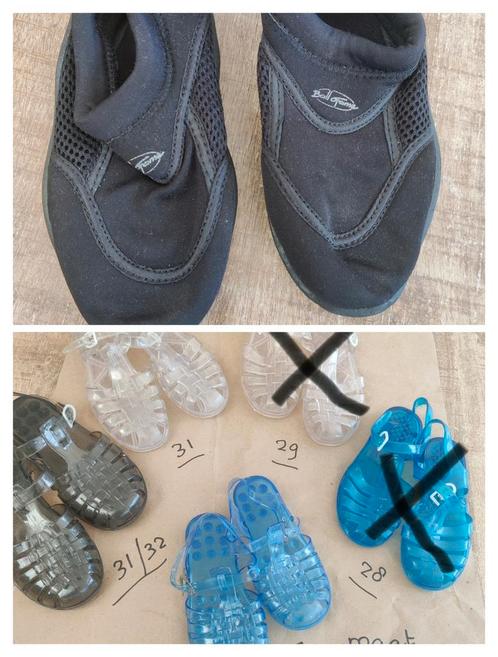 4 Waterschoentje Maat 27- 28,  31 , 31-32. Zwarte is maat 28, Kinderen en Baby's, Kinderkleding | Kinder-zwemkleding, Zo goed als nieuw