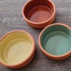 3 Keramieke Schaaltjes - Nieuw, Porselein of Keramiek, Schaal, Rond, Nieuw